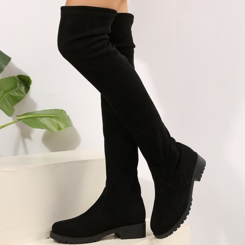Knee High Sock Women - Женские сапоги выше колена, высокие, эластичные,