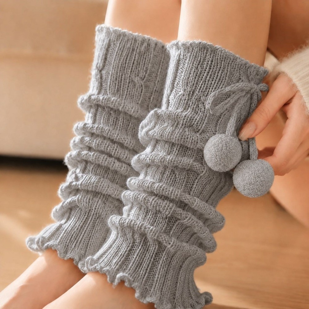 Вязаные гетры с узором «косичк – обзор и цена Boot Sock Slouchy