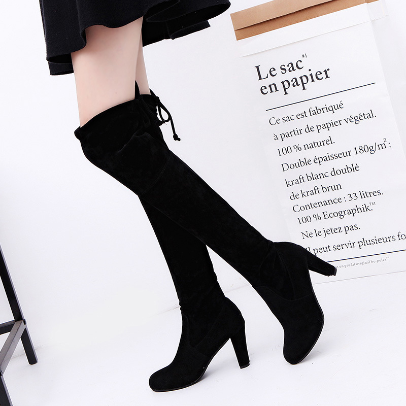 Женские сапоги из эластичной т – обзор и цена Knee High Sock Women