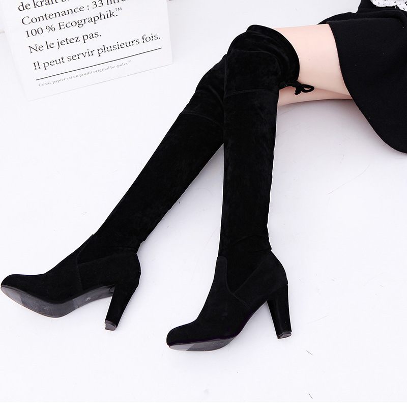 Женские сапоги из эластичной т – обзор и цена Knee High Sock Women