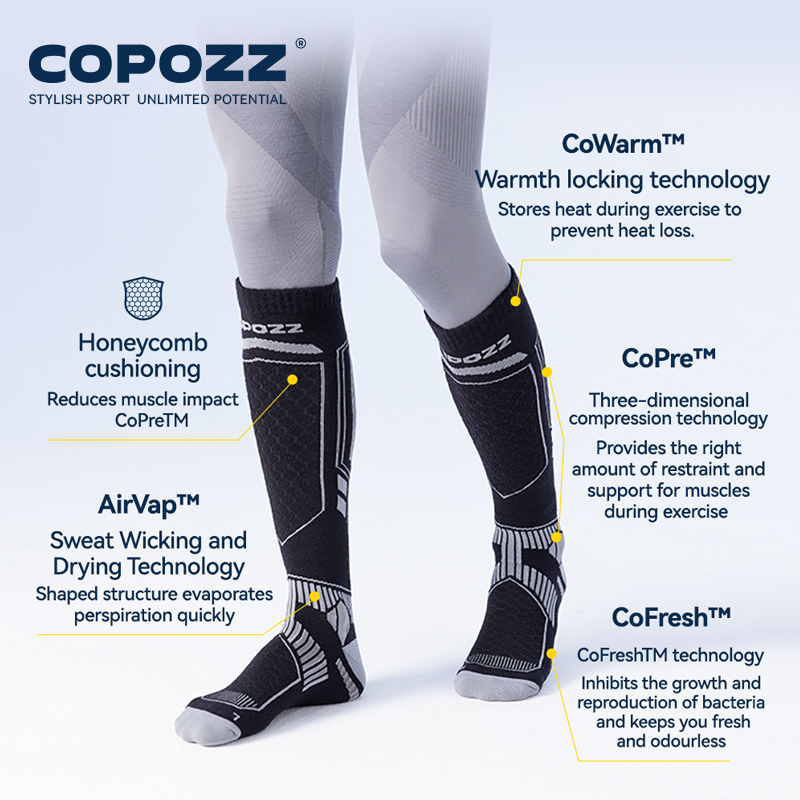 COPOZZ зимние лыжные носки из  – обзор и цена Thermal Sock Winter