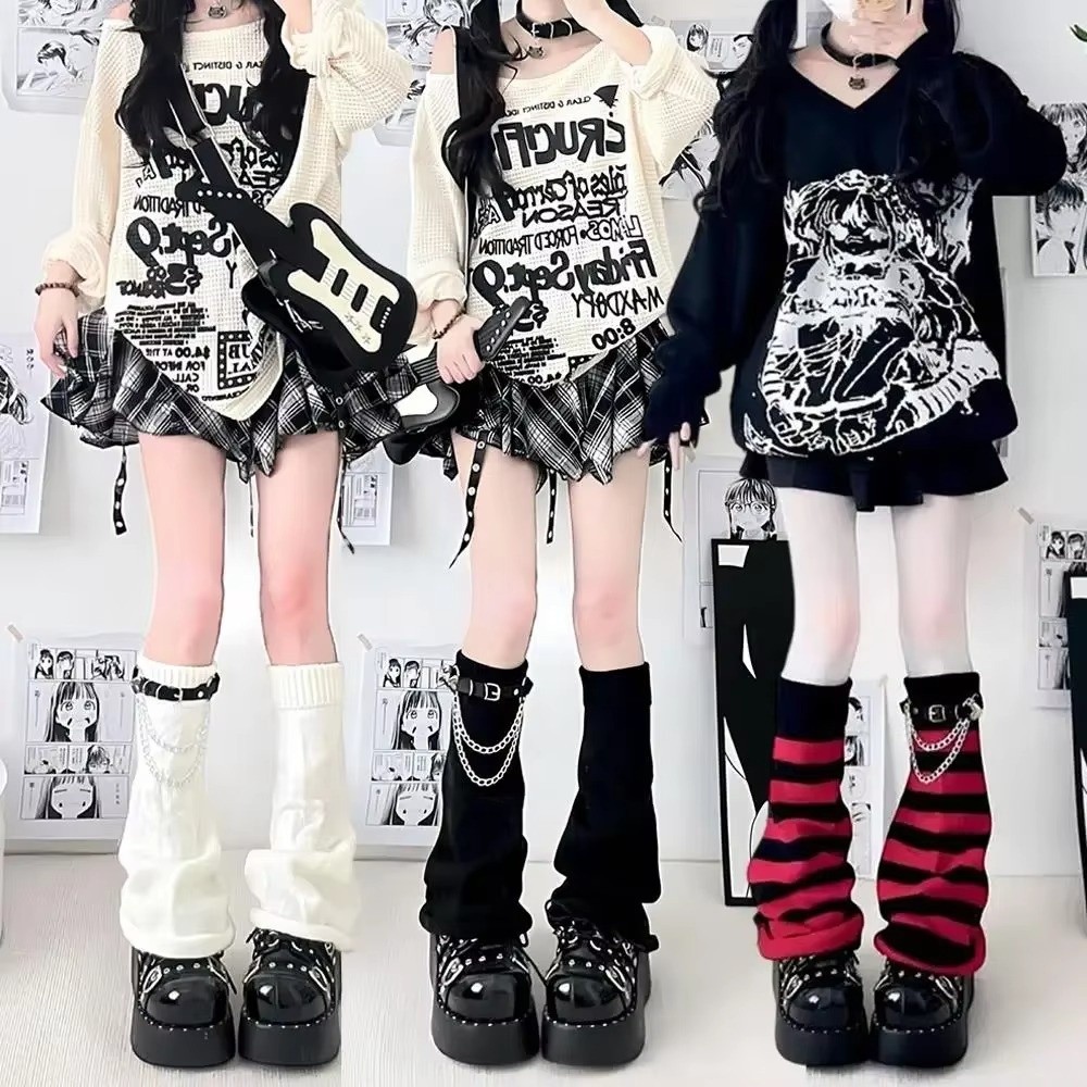 Готические вязаные гетры в сти – обзор и цена Boot Sock Slouchy