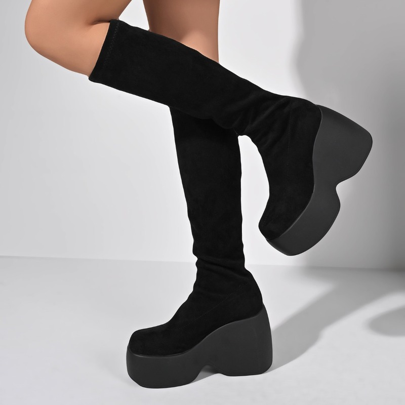 Новые зимние узкие эластичные  – обзор и цена Knee High Sock Women